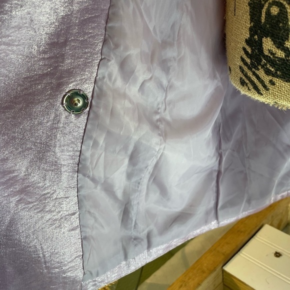 NWT, Fashion Union, lined Double Breasted Jacket/Coat. Purple, size US 6. - Picture 5 of 7